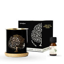 Load image into Gallery viewer, Aromafume Tree of Life Essential Oil Burner | Oil Diffuser with Candle | Brass Burner with 10ml Essential Oil