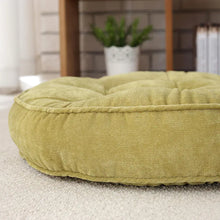 Load image into Gallery viewer, Round Corduroy Floor Cushion for Meditation and Relaxation