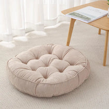 Load image into Gallery viewer, Round Corduroy Floor Cushion for Meditation and Relaxation