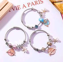 Load image into Gallery viewer, DIY Adjustable Stainless Steel Bracelet with Crystals