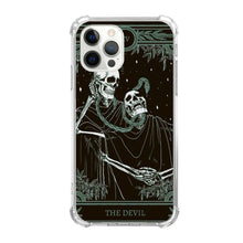 Load image into Gallery viewer, Qivtpjkrin The Devil Tarot Card Skull Case for iPhone 15 Pro Max Trippy Psychedelic Aesthetic Tarot Card Cool Skeleton Case for Teens Boys Men Trendy TPU Bumper Cover for iPhone 15 Pro Max