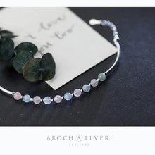 Load image into Gallery viewer, S925 Silver Bracelet with Colorful Morganite Crystals