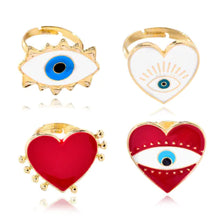 Load image into Gallery viewer, Demon Eye Ring, Lip Ring, Heart Ring Collection
