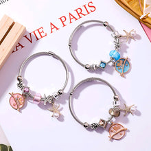 Load image into Gallery viewer, DIY Adjustable Stainless Steel Bracelet with Crystals
