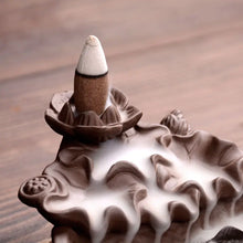 Load image into Gallery viewer, Purple Sand Backflow Incense Burner Decorative Piece
