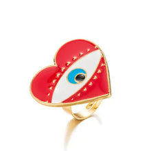 Load image into Gallery viewer, Demon Eye Ring, Lip Ring, Heart Ring Collection

