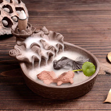 Load image into Gallery viewer, Purple Sand Backflow Incense Burner Decorative Piece
