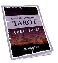 Load image into Gallery viewer, Love Relationship Tarot Cheat Sheet
