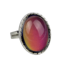 Load image into Gallery viewer, Large Round Spiritual Color Changing Mood Ring
