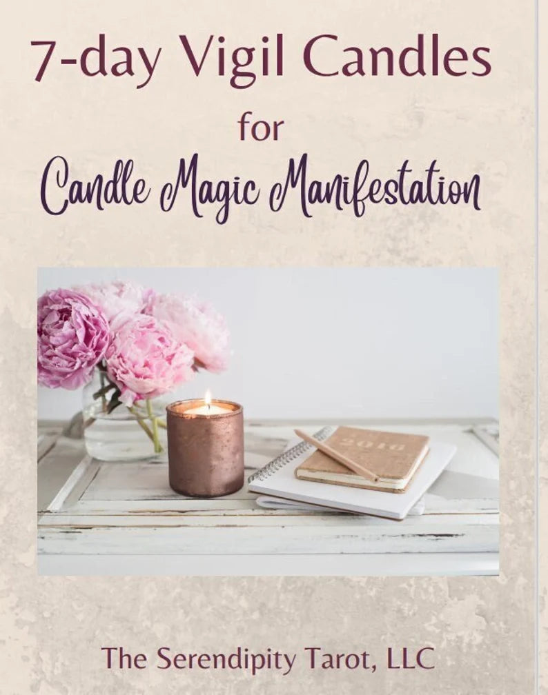 Candle Magic Manifestation Workbook using 7 day Vigil Candles - digital copy