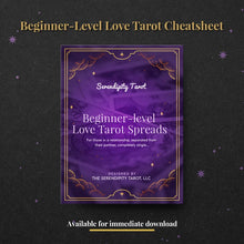 Load image into Gallery viewer, Top Love Relationship Romantic Tarot Spreads - Beginner Level

