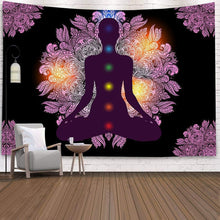 Load image into Gallery viewer, Spiritual Mandala Witch Tarot Wall Tapestry
